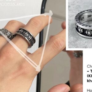 Chrome Heart Men's and Women's Rings (2)